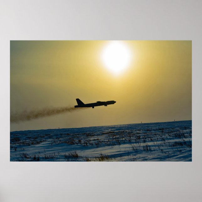 B-52 Stratofästning i Snö Poster (Framsidan)