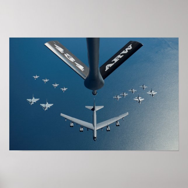 B-52 Stratofort Aircraft Poster (Framsidan)