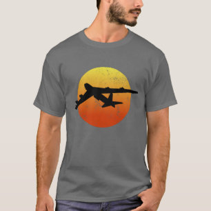 B-52 Stratofort Silhouette Sunset Bomber B52 T Shirt