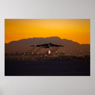 B-52 Stratofort Sunset Poster