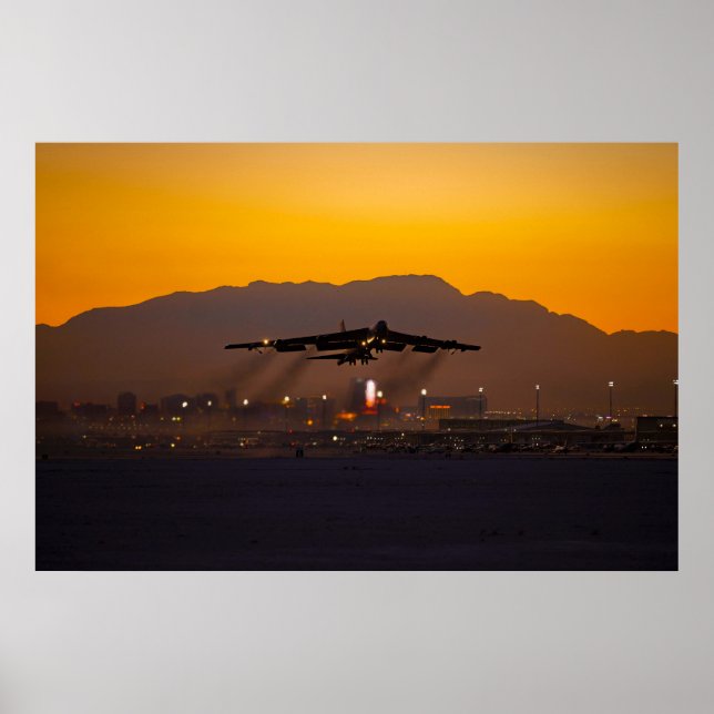 B-52 Stratofort Sunset Poster (Framsidan)