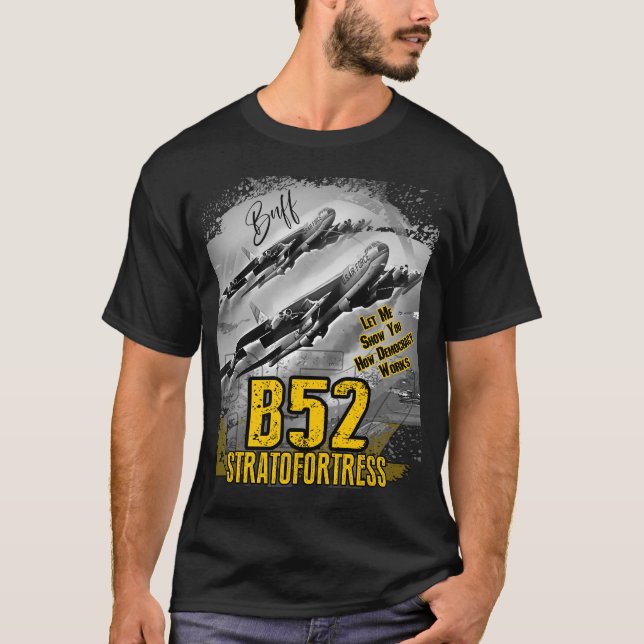 B-52 Stratofort U.S., långdistansbombare T Shirt (Framsida)