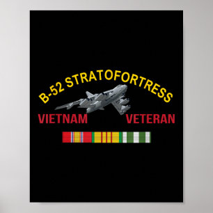 B-52 Stratofort Vietnam Veteran B-52 Bomber Ai Poster