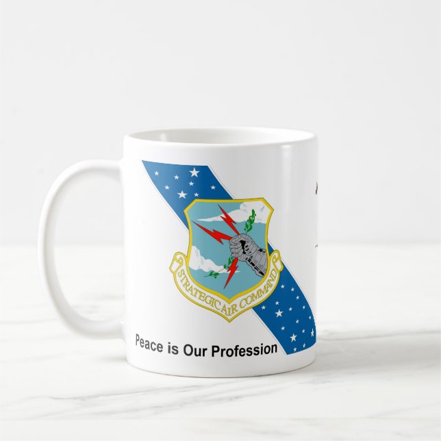 B-52D "Big Belly" Stratofort w SAC Milky Way Kaffemugg (Vänster)
