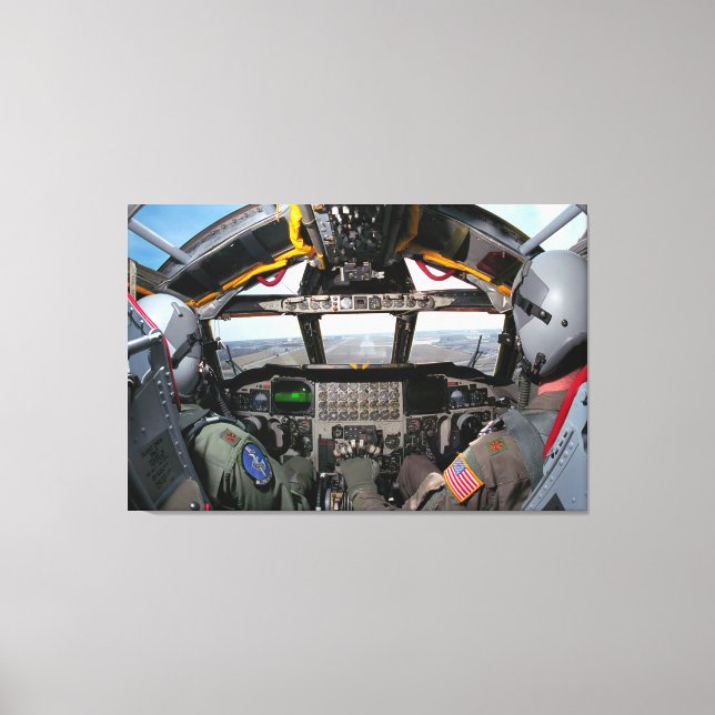 B-52H STRATOFORTRESS COCKPIT 32 x 48 Canvastryck (Framsida)
