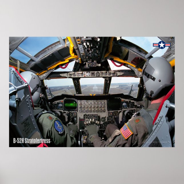 B-52H STRATOFORTRESS COCKPIT POSTER (Framsidan)