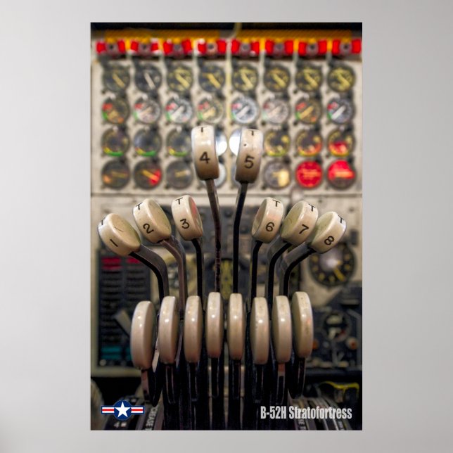 B-52H STRATOFORTRESS THROTTLES POSTER (Framsidan)