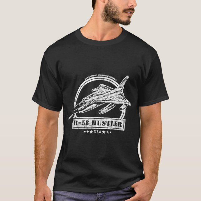 B-58 Hustler-flygplan T Shirt (Framsida)