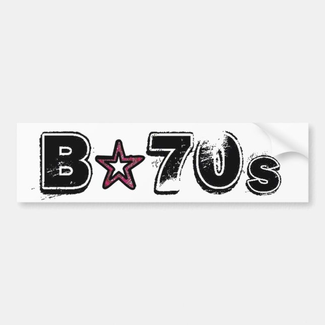 B-70s Official Sticker Bildekal (Framsidan)