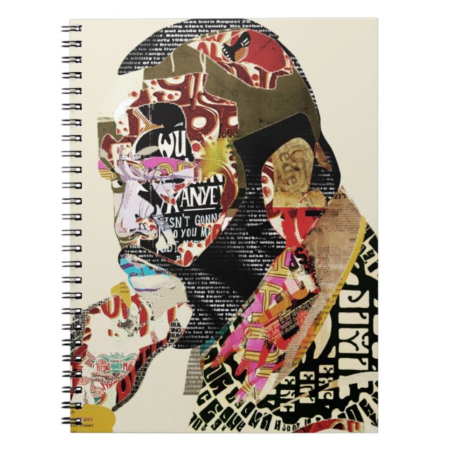 B.A. kollage för typografi Anteckningsbok (Framsidan)