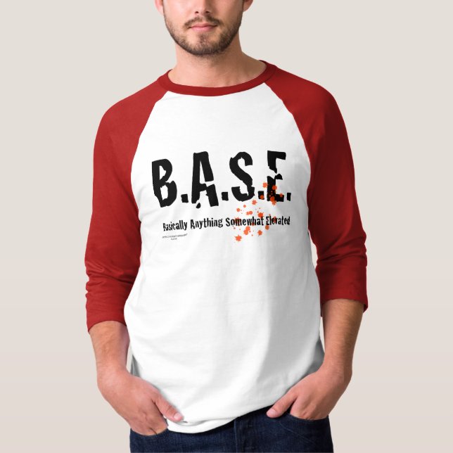 B.A.S.E. BanhoppningSkydiver T-shirt (Framsida)