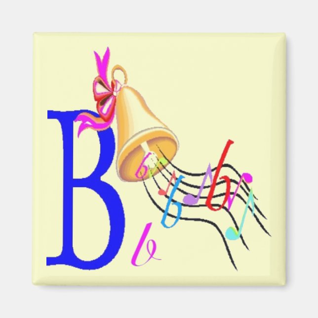 B - Alfabetmagnet Magnet (Framsidan)