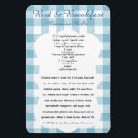 B and B Cinnamon Roll Recipe Magnet<br><div class="desc">Bed and Breakfast cinnamon rolls.</div>