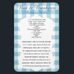 B and B Cinnamon Roll Recipe Magnet<br><div class="desc">Bed and Breakfast cinnamon rolls.</div>