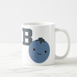 B är avsett för blåbär kaffemugg