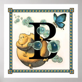 B är avsett för Blug Poster