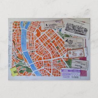 B är avsett för Budapest-vykort Vykort