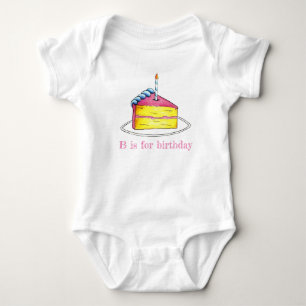 B är avsett för Rosan Alphabet för födelsedagscake Tee