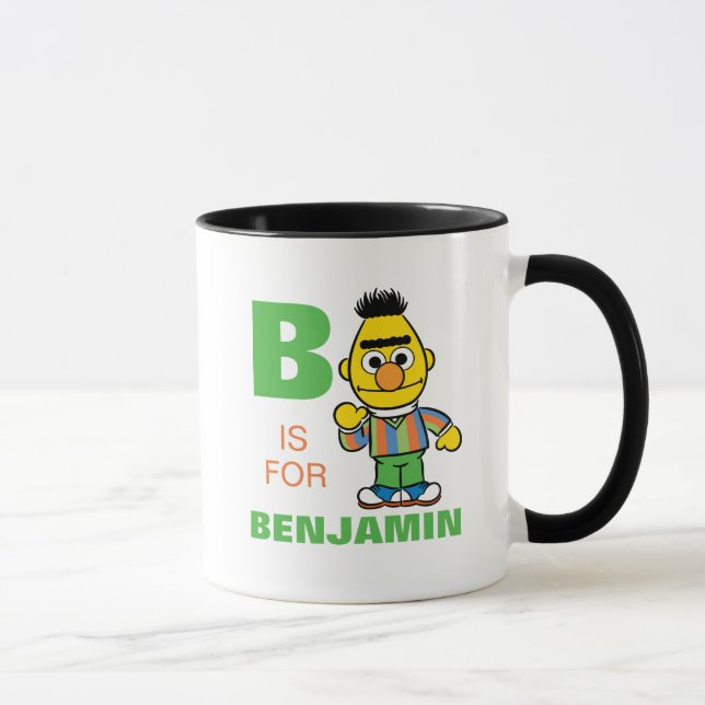 B är Bert | Lägg till ditt namn Mugg (Höger)