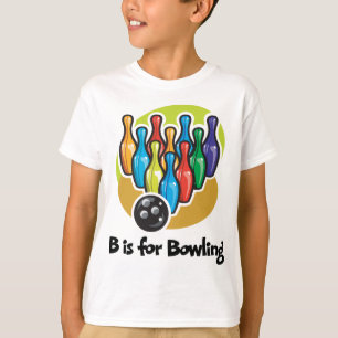 B är för att bowla tee shirt