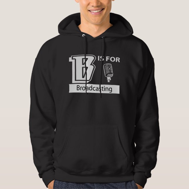 B är för att sända sweatshirt med luva (Framsida)
