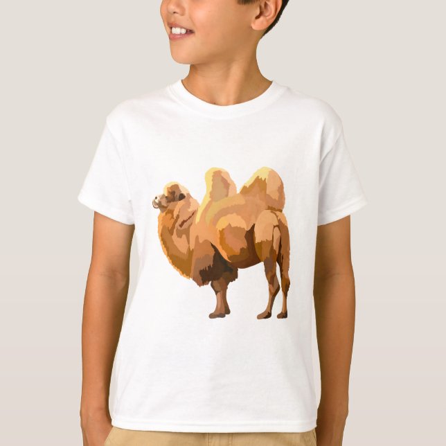 B är för Bactrian Camel T Shirt (Framsida)
