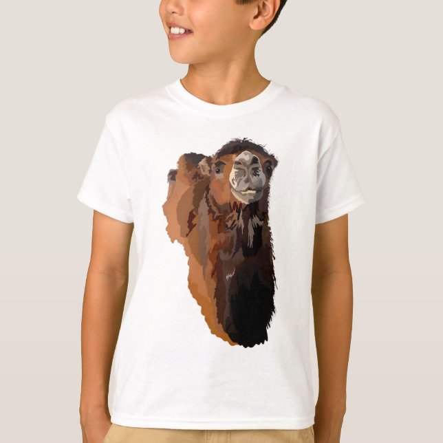 B är för Bactrian Camel T Shirt (Framsida)