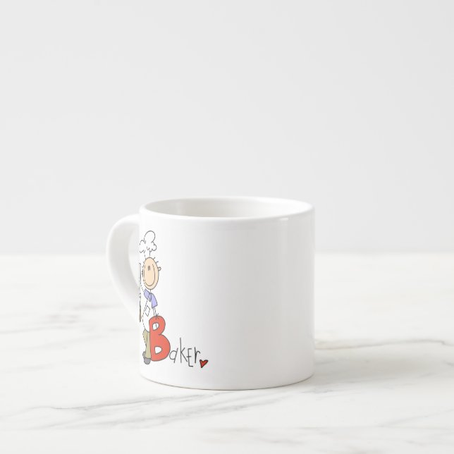 B är för bagare espressomugg (Framsida vänster)