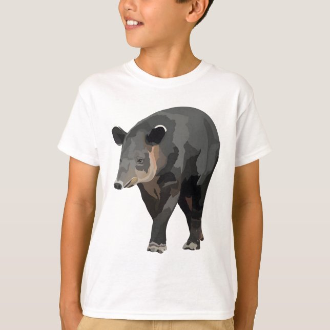 B är för Bairds Tapir T Shirt (Framsida)