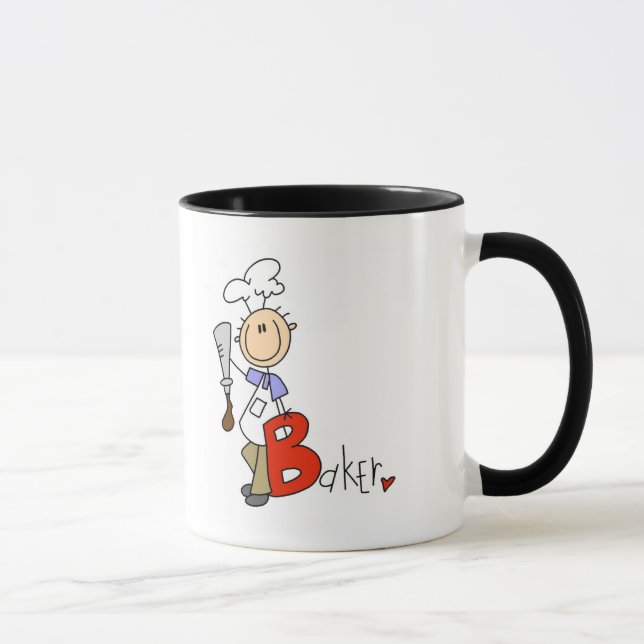 B är för Baker T-shirts och presenter Mugg (Höger)