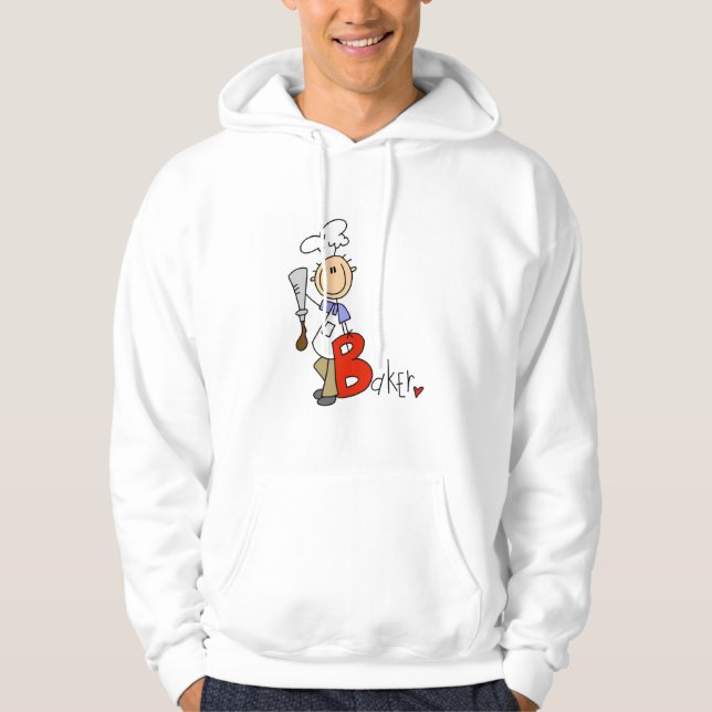 B är för Baker T-shirts och presenter Sweatshirt (Framsida)