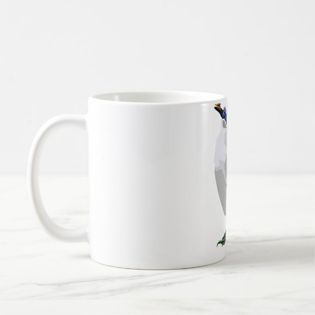 B är för Bali Starling Kaffemugg (Vänster)