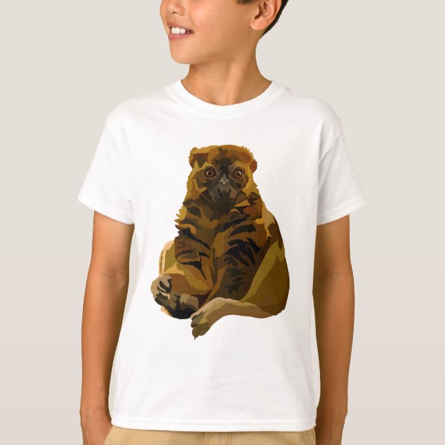 B är för Bamboo Lemur T Shirt (Framsida)