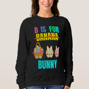 B är för Banana Påskhare Egg Hunt Kids Unisex T Shirt