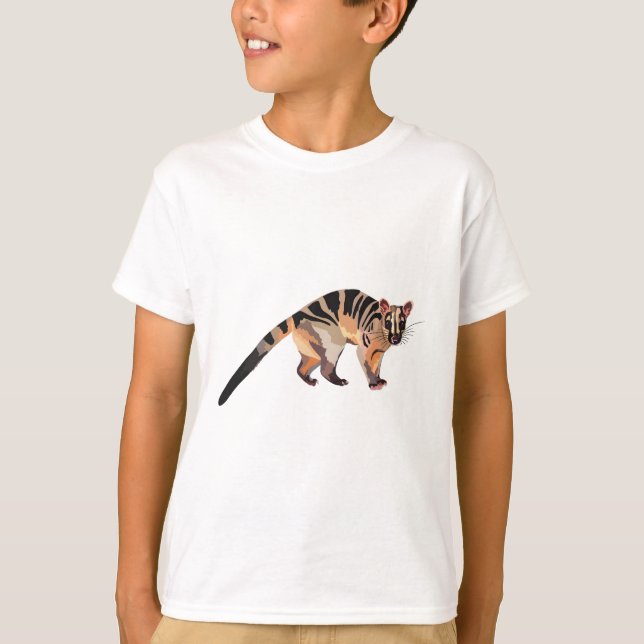 B är för Banded Handflatan Civet T Shirt (Framsida)
