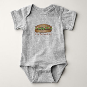 B är för Banh Mi Vietnamese Food Gris Sandwich T-shirt