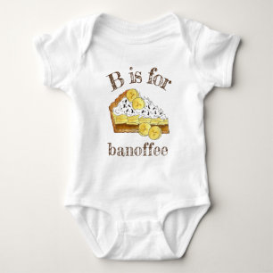 B är för Banoffee Banana Toffee British Paj Food T Shirt