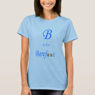 B är för barfota t-shirt