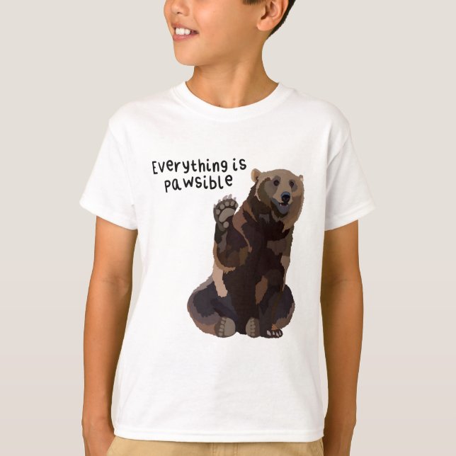 B är för Bear T Shirt (Framsida)