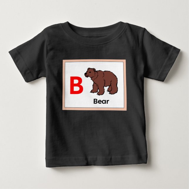 B är för Bear T Shirt (Framsida)