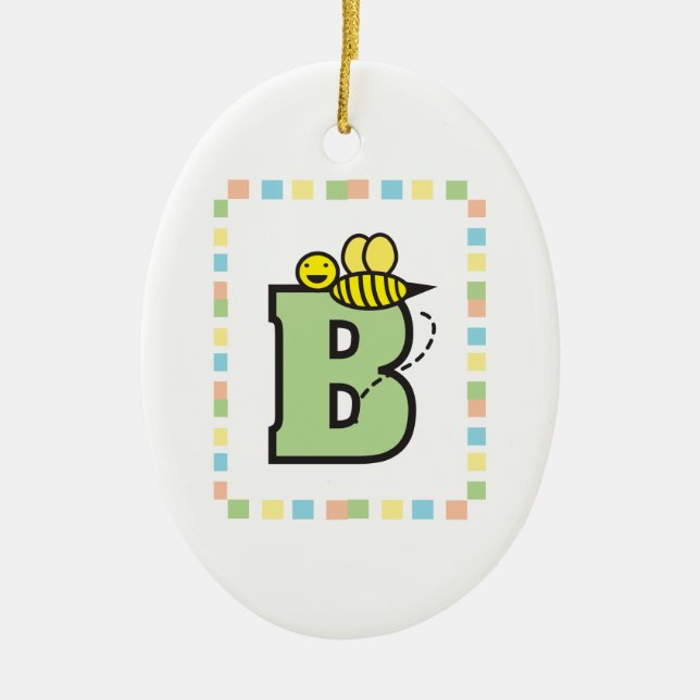 B är för Bee Ornament (Framsidan)