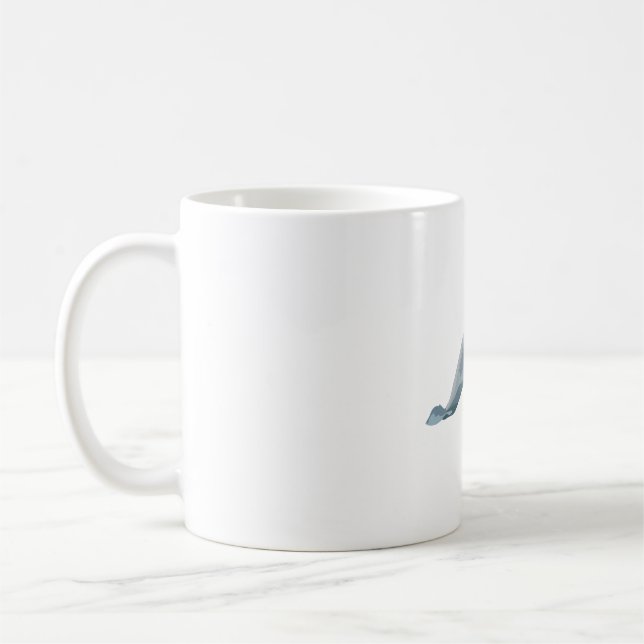 B är för Beluga Whale Kaffemugg (Vänster)