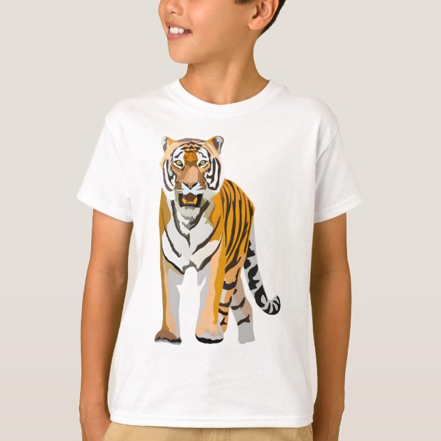 B är för Bengal Tiger T Shirt (Framsida)