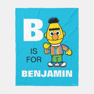 B är för Bert   Lägg till ditt namn Fleecefilt