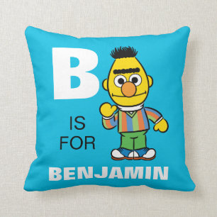 B är för Bert   Lägg till ditt namn Kudde