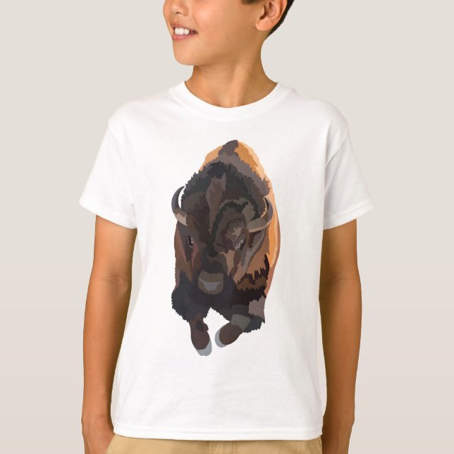 B är för Bison T Shirt (Framsida)