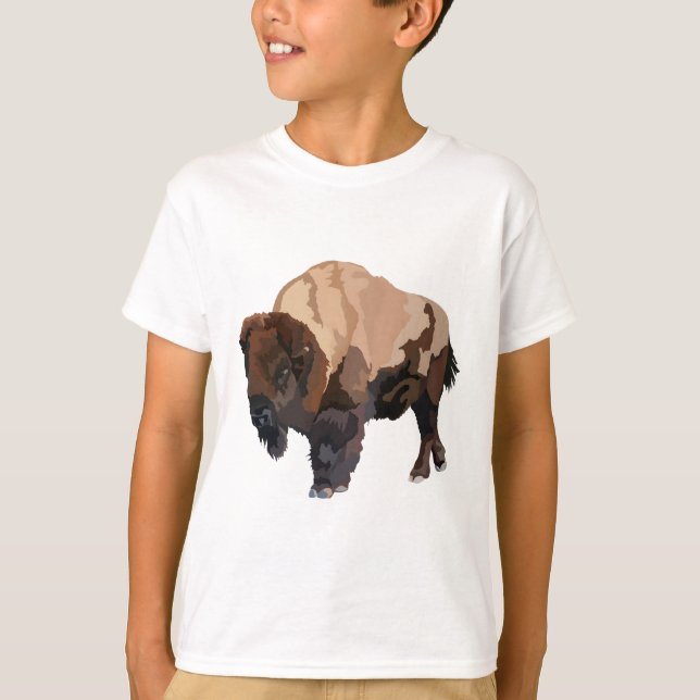 B är för Bison T Shirt (Framsida)