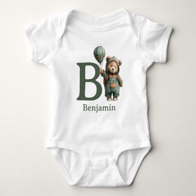 B är för Björn Personalisera T Shirt (Framsida)