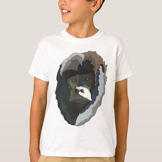 B är för Black Howler Monkey T Shirt (Framsida)