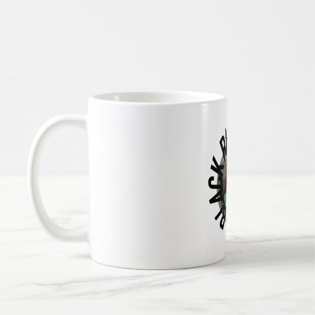 B är för Black Rhino Keeper Kaffemugg (Vänster)